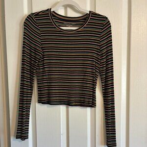 Stripped long-sleeved American Eagle shirt